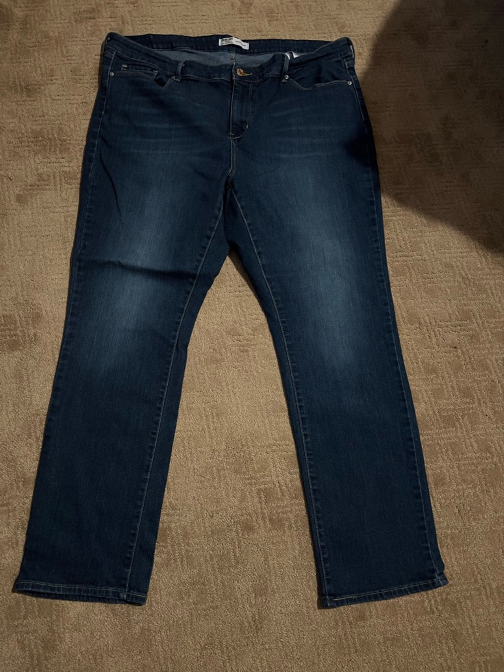 Signature by Levi Strauss Dark Blue Straight Leg Jeans